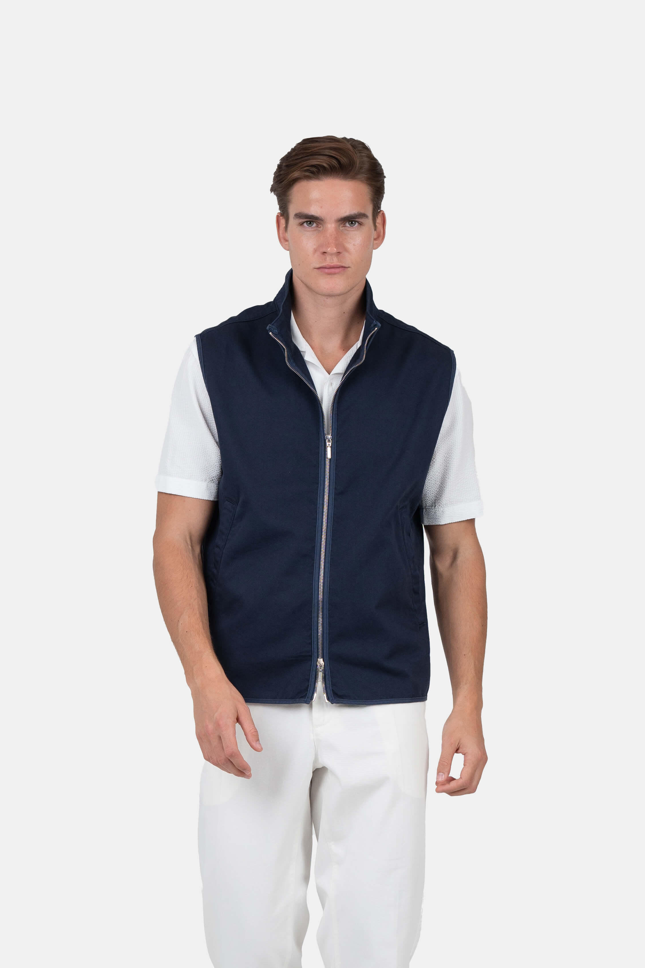 Zip Up Vest Navy | Skagen-clothing.dk